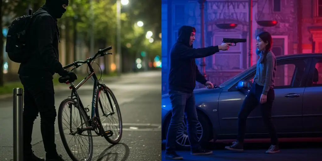 Diferença entre furto e roubo