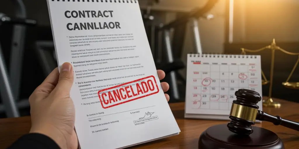 Posso cancelar um contrato de academia