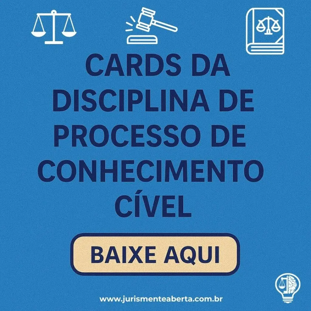 Cards da Disciplina de Processo de Conhecimento Cível
