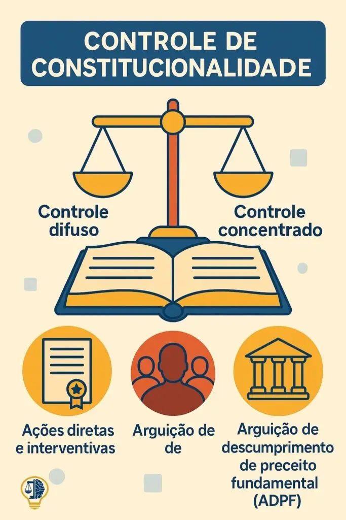 Card Card da Disciplina de Direito Constitucinal - Controle de Constitucionalidade