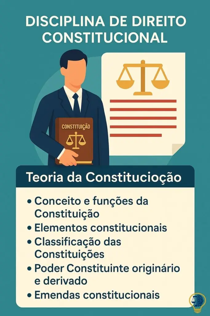 Card Card da Disciplina de Direito Constitucinal - Teoria da Constituição