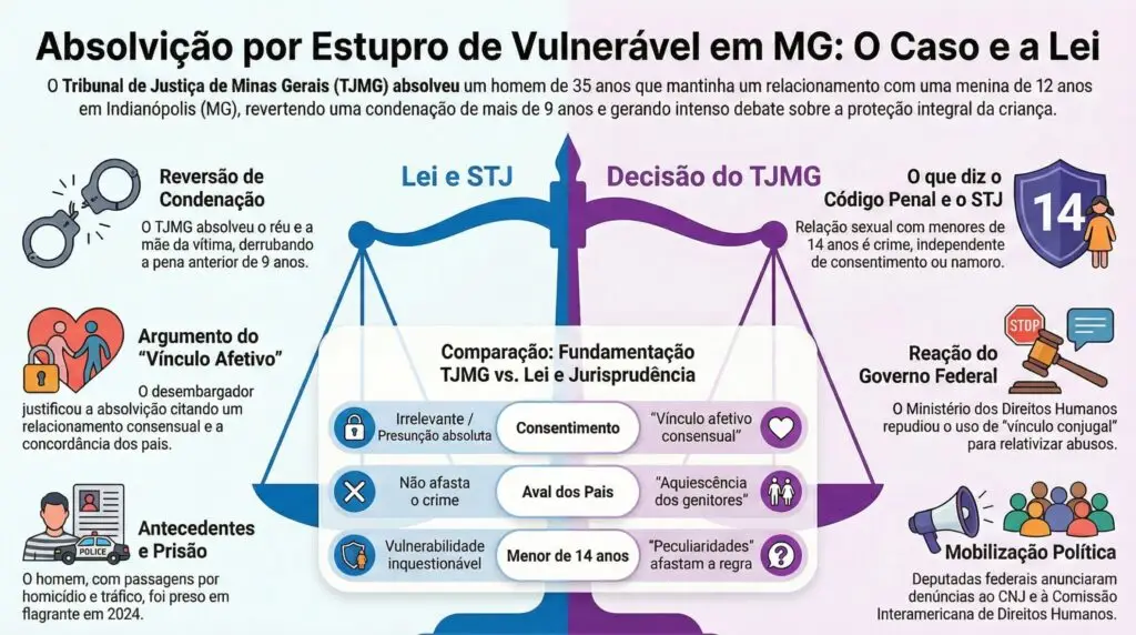 Absolvição por estupro de vulnerável